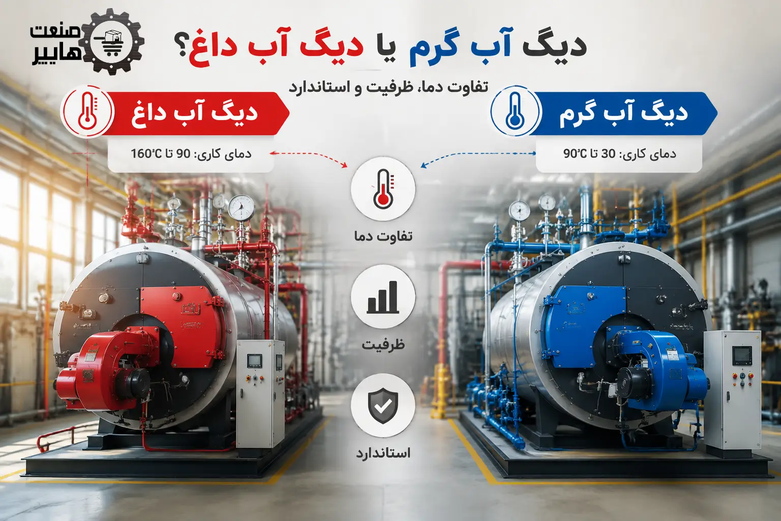 بررسی دیگ آب گرم و دیگ آب داغ