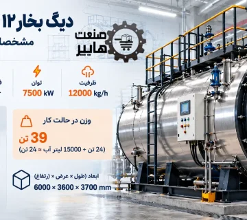 دیگ بخار ۱۲ تنی